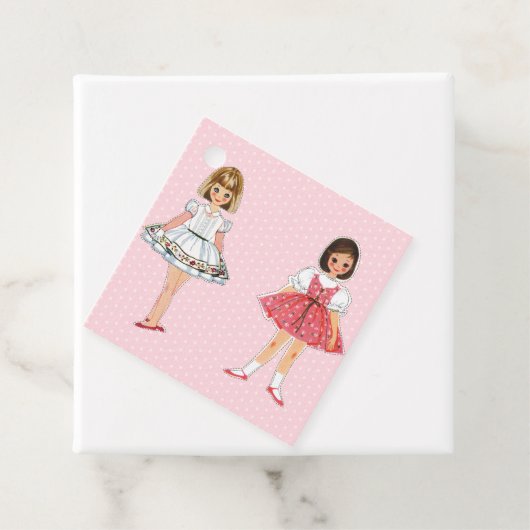 紙ドールパーティーの好意ラベル フェイバータグ (インサイチュ)