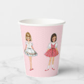 紙ドールパーティー紙カップ 紙コップ (正面)