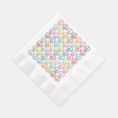 紙ナプキンお洒落 縁ありランチョンナプキン (角)