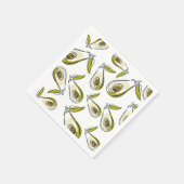 紙ナプキンとアボカド。 スタンダードカクテルナプキン (角)