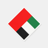 紙ナプキンとアラブ首長国連邦の国旗 スタンダードカクテルナプキン (角)