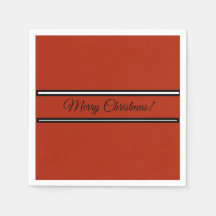 紙ナプキンとクリスマスウィッシュメッセージ