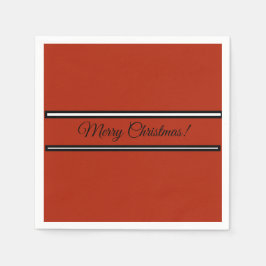 紙ナプキンとクリスマスウィッシュメッセージ スタンダードカクテルナプキン