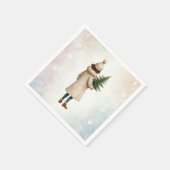 紙ナプキンとクリスマスデザイン スタンダードカクテルナプキン (角)