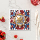 紙ナプキンとコロンビアカラーデザイン スタンダードカクテルナプキン (インサイチュ)