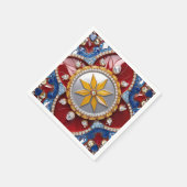 紙ナプキンとコロンビアカラーデザイン スタンダードカクテルナプキン (角)