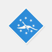 紙ナプキンとコーパスクリスティ国旗 スタンダードカクテルナプキン (角)