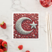 紙ナプキンとトルコ色デザイン スタンダードカクテルナプキン (インサイチュ)