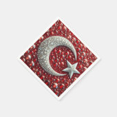 紙ナプキンとトルコ色デザイン スタンダードカクテルナプキン (角)
