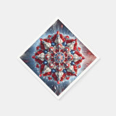 紙ナプキンとノルウェー色デザイン スタンダードカクテルナプキン (角)