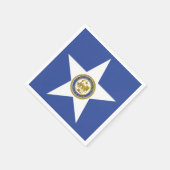 紙ナプキンとヒューストン国旗 スタンダードカクテルナプキン (角)