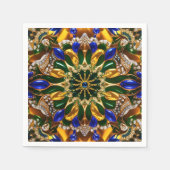 紙ナプキンとブラジルのカラーデザイン スタンダードカクテルナプキン (正面)