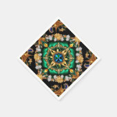 紙ナプキンとブラジルカラーデザイン スタンダードカクテルナプキン (角)