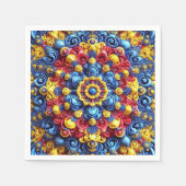 紙ナプキンとルーマニアの色デザイン スタンダードカクテルナプキン (正面)