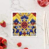 紙ナプキンとルーマニアの色デザイン スタンダードカクテルナプキン (インサイチュ)