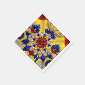 紙ナプキンとルーマニアの色デザイン スタンダードカクテルナプキン (角)