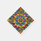 紙ナプキンとLGBTQカラーデザイン スタンダードカクテルナプキン (角)