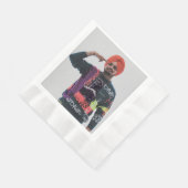 紙ナプキンとsidhu Moosewala写真 縁ありランチョンナプキン (角)