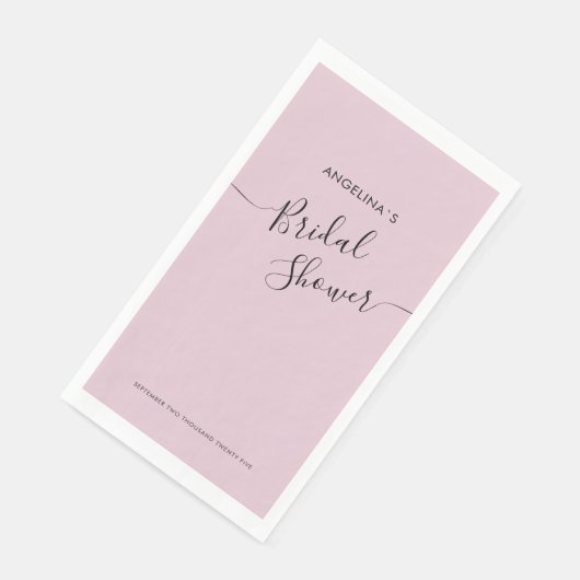 紙ナプキンのブライダルシャワー。 (コーナー)