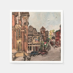 紙ナプキンの少しイタリア、クリーブランドの絵画 スタンダードカクテルナプキン