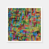 紙ナプキンアートイベント数々のカラー スタンダードカクテルナプキン (正面)