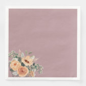 紙ナプキンエレガント、フローラ赤面ピンク (正面)