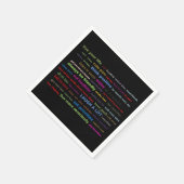 紙ナプキンカラフルやる気を起こさせる引用文 スタンダードカクテルナプキン (角)