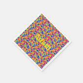紙ナプキンカラフル、パズル スタンダードカクテルナプキン (角)