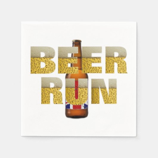 紙ナプキンスおもしろいブリティッシュビールドリンカーズ スタンダードカクテルナプキン (正面)