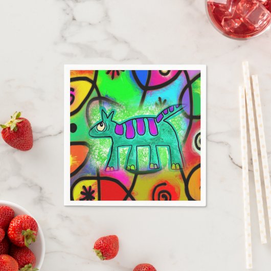 紙ナプキンスお洒落、ドッグナプキンス スタンダードカクテルナプキン (インサイチュ)