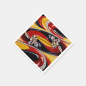 紙ナプキンスとベルギーカラーデザイン スタンダードカクテルナプキン (角)