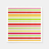 紙ナプキンスカラフルストライプズ スタンダードカクテルナプキン (正面)