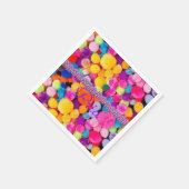 紙ナプキンスカラフルポムポムス スタンダードカクテルナプキン (角)