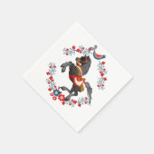 紙ナプキンスカラフル、ホースフローラ スタンダードカクテルナプキン (角)