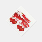 紙ナプキンスハッピーバレンタインデー スタンダードカクテルナプキン (角)