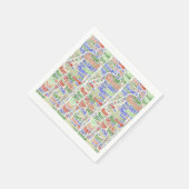 紙ナプキンスバスケットボールプレーヤー スタンダードカクテルナプキン (角)