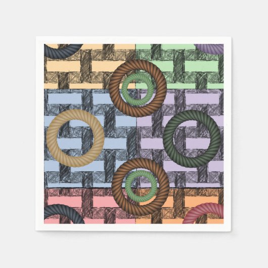 紙ナプキンス円形 スタンダードカクテルナプキン (正面)