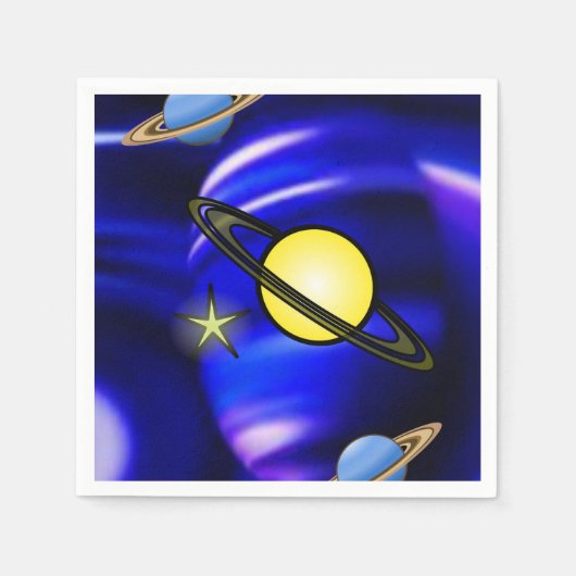 紙ナプキンス惑星 スタンダードカクテルナプキン (正面)