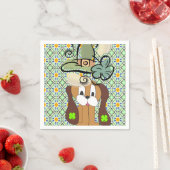 紙ナプキンス聖パトリックの日犬 スタンダードカクテルナプキン (インサイチュ)