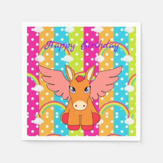 紙ナプキンス誕生日 スタンダードカクテルナプキン (正面)