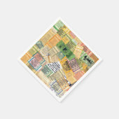 紙ナプキンス70s 80s音楽コンサートチケット スタンダードカクテルナプキン (角)