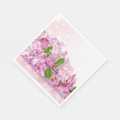 紙ナプキンス – さくらんぼの花 スタンダードランチョンナプキン (角)