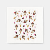 紙ナプキンス、アイスクリーム スタンダードカクテルナプキン (正面)