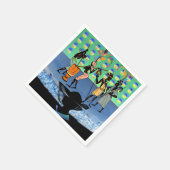 紙ナプキンス、アフリカ人女性 スタンダードカクテルナプキン (角)