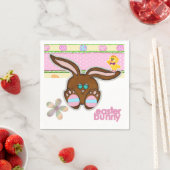 紙ナプキンス、イースターバニーエッグ スタンダードカクテルナプキン (インサイチュ)