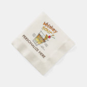 紙ナプキンス – ウィスキーサワーレシピカクテルアート 縁ありカクテルナプキン (角)