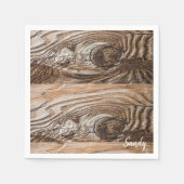 紙ナプキンス、ウッド スタンダードカクテルナプキン (正面)