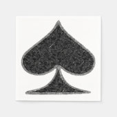 紙ナプキンス、エース・オブ・スペードナプキンス スタンダードカクテルナプキン (正面)
