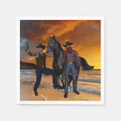 紙ナプキンス、カウボーイズの馬国 スタンダードカクテルナプキン (正面)