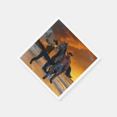 紙ナプキンス、カウボーイズの馬国 スタンダードカクテルナプキン (角)